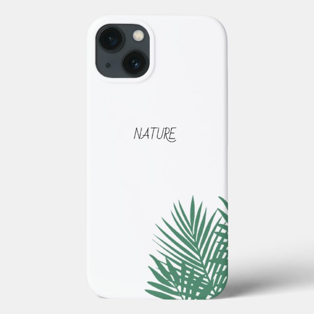 Iphone 13 Simple White Case (Back)