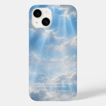 iPhone 14 Case • Luminous Clouds with Scripture