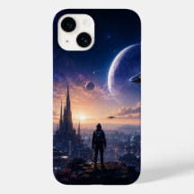 iPhone 14 Case • Sci-Fi Futuristic Cityscape
