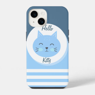 iPhone 14 Cases Hello Kitty White & Blue Colour
