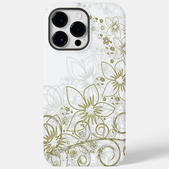 iphone 14 cases pro max flower art (Back)
