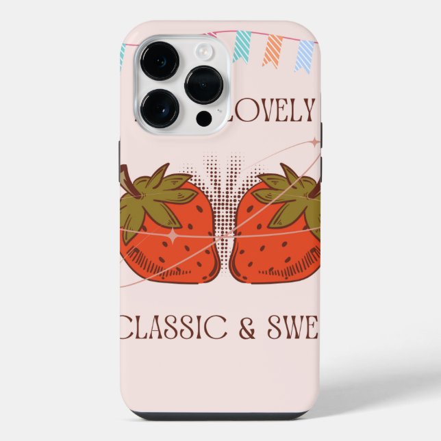 iPhone 14 Pro Max case - strawberries (Back)