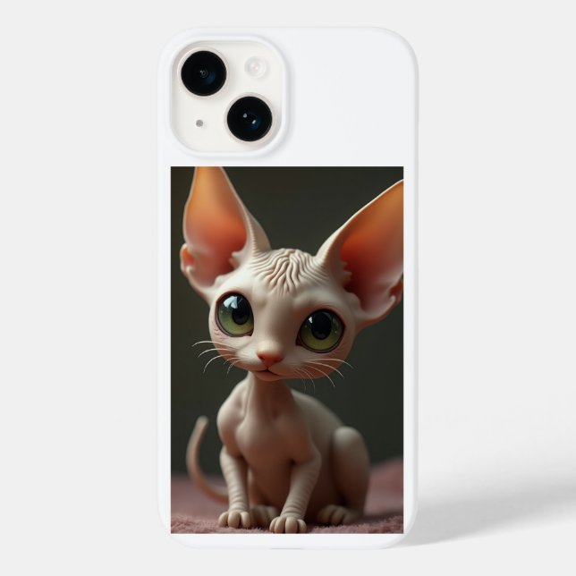 iPhone 14 Smartphone Cat Image Case (Back)