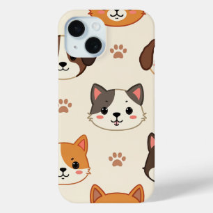 iPhone 15 case / cats and dog