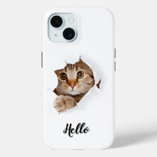 IPhone 15 case with cute kitty 