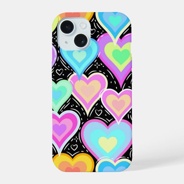iPhone 15 Cases "Hearts" (Back)