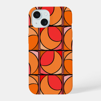 Iphone 15 design 70' orange shell iPhone 15 case