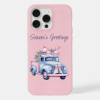 iPhone 15 Girly Pink and Blue Vintage truck