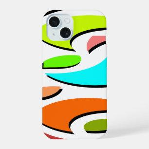 Iphone 15 graphic and colorful design shell 15 case