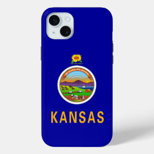 iPhone 15 Plus Case-Mate, Kansas flag Mini Case
