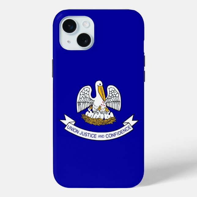 iPhone 15 Plus Case-Mate, Louisiana flag Case-Mate iPhone Case (Back)