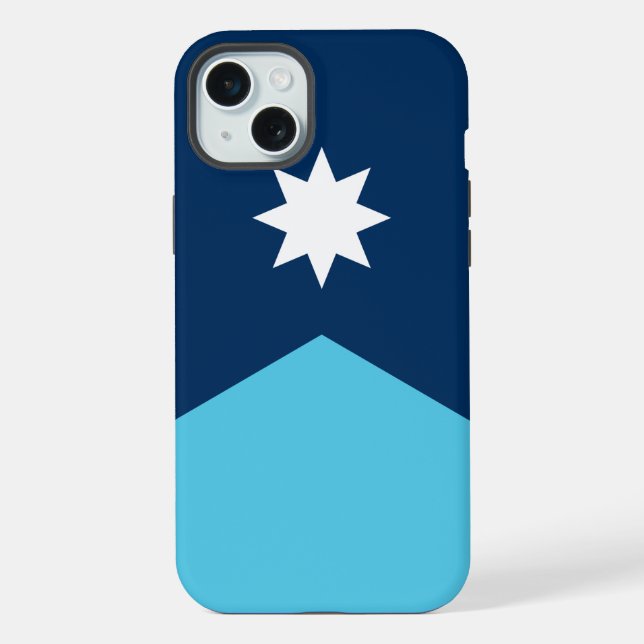 iPhone 15 Plus Case-Mate, Minnesota new flag Case (Back)
