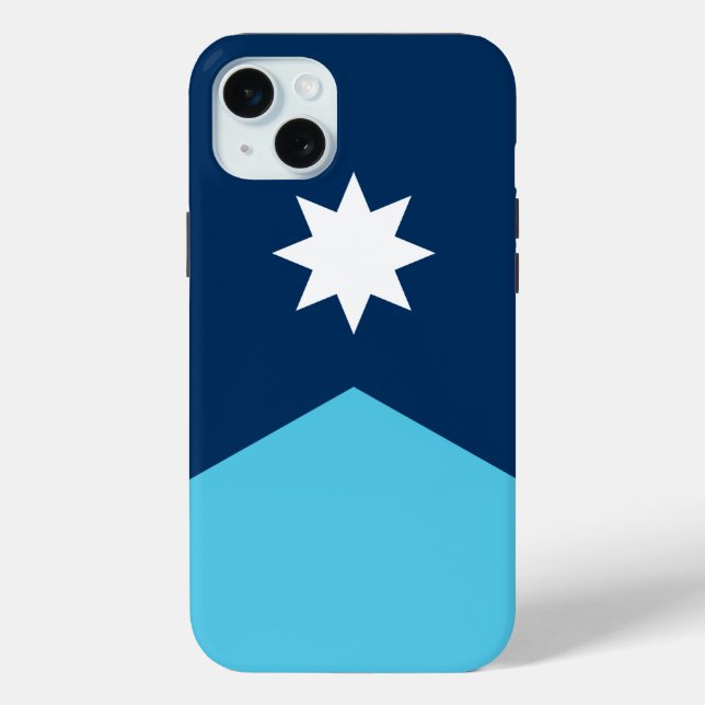 iPhone 15 Plus Case-Mate, Minnesota new flag Case-Mate iPhone Case (Back)