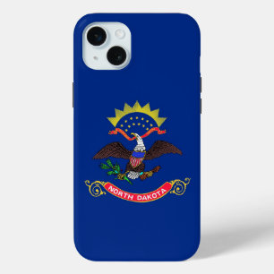 iPhone 15 Plus Case-Mate, North Dakota flag Mini Case