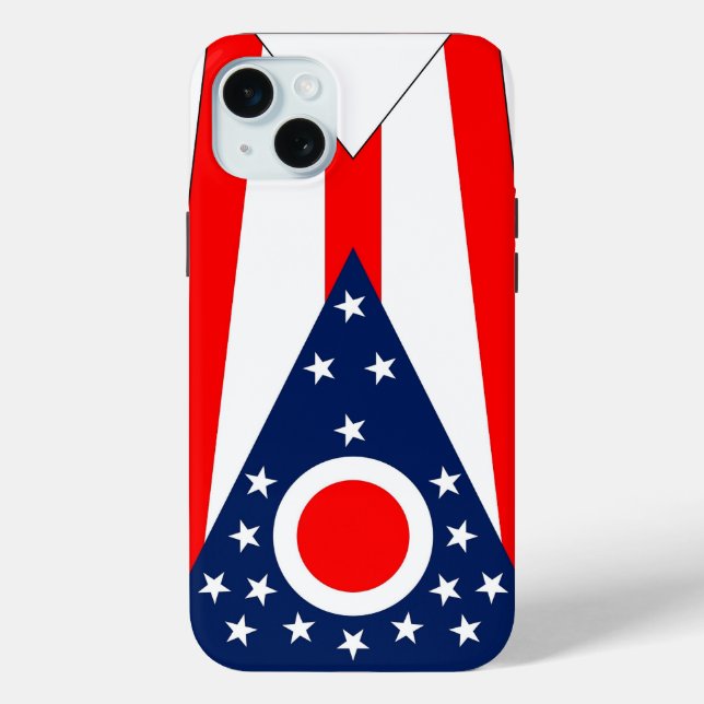 iPhone 15 Plus Case-Mate, Ohio State flag Case-Mate iPhone Case (Back)