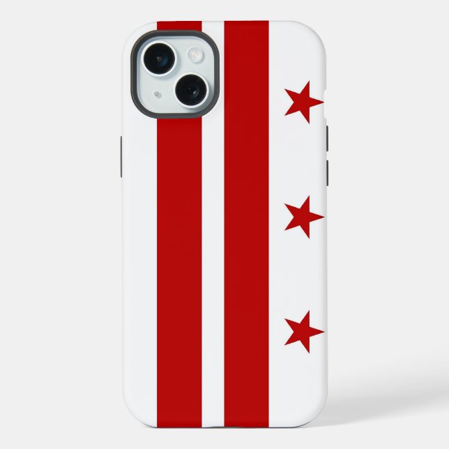 iPhone 15 Plus Case-Mate, Washington DC flag Case (Back)
