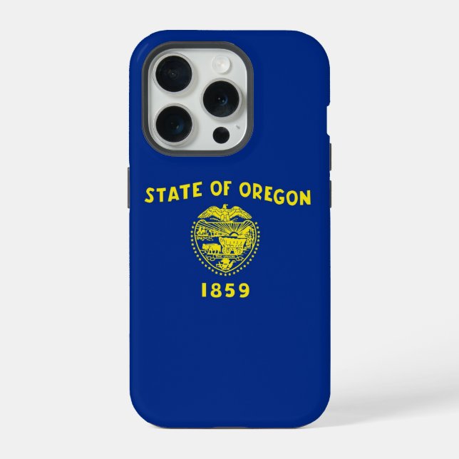 iPhone 15 Pro Case-Mate, Oregon flag Case (Back)