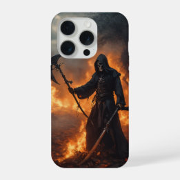 iPhone 15 Pro Case with Death Metal Design