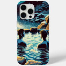 iPhone 15 Pro Max Case - Young men in onsen