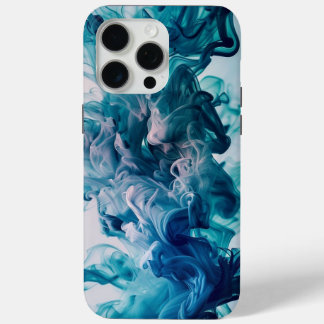 iPhone 15Pro Max case blue smoke best design print