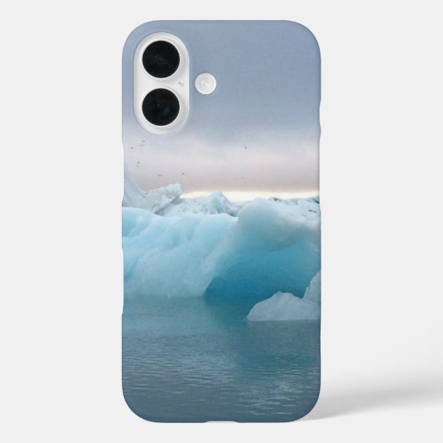 Iphone 16 case - Iceland glacier lagoon (Back)