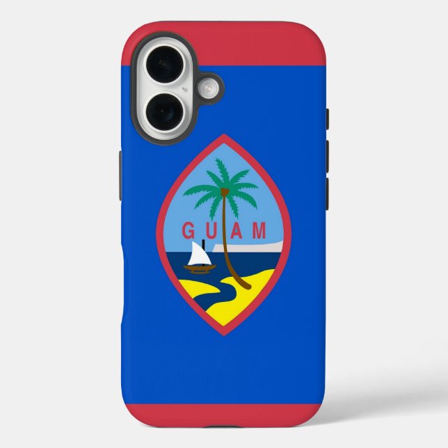 iPhone 16 Case-Mate with Guam flag Case (Back)