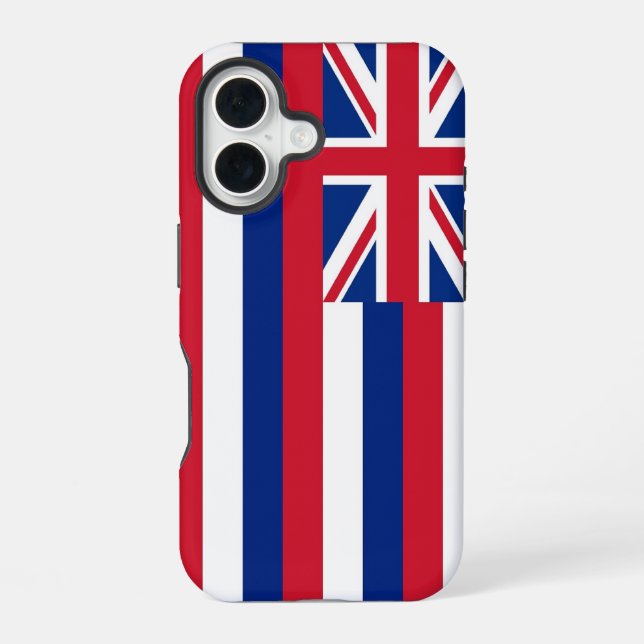 iPhone 16 Case-Mate with Hawaii state flag Case (Back)