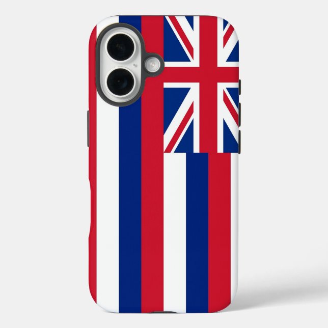 iPhone 16 Case-Mate with Hawaii state flag Case-Mate iPhone Case (Back)