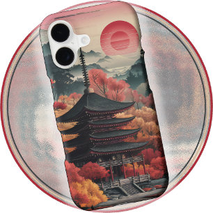iPHONE 16 CASE & more - Pagoda at Sunset