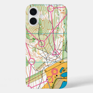iPhone 16 case - Orienteering map
