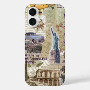 iPhone 16 Case Vintage European Aesthetic Collage 