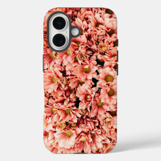iPhone 16 Cases with Close Up of Pink Flowers