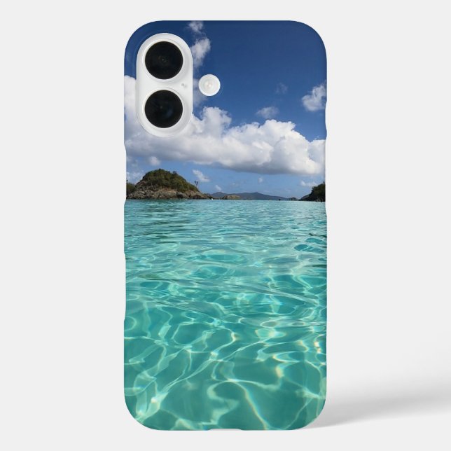 Iphone 16 Phone Case Caribbean Water (Back)