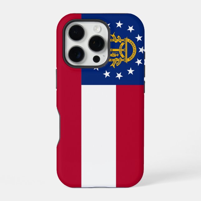 iPhone 16 Pro Case-Mate, Georgia flag Case (Back)