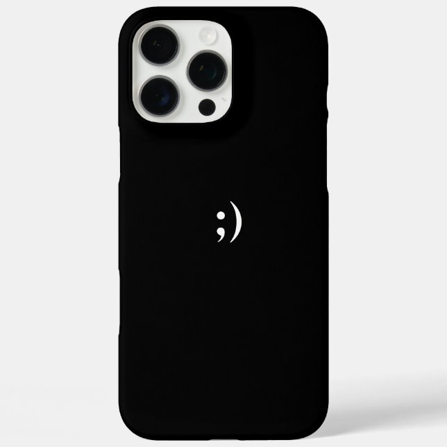 iPhone 16 Pro Max Case Black Simple (Back)