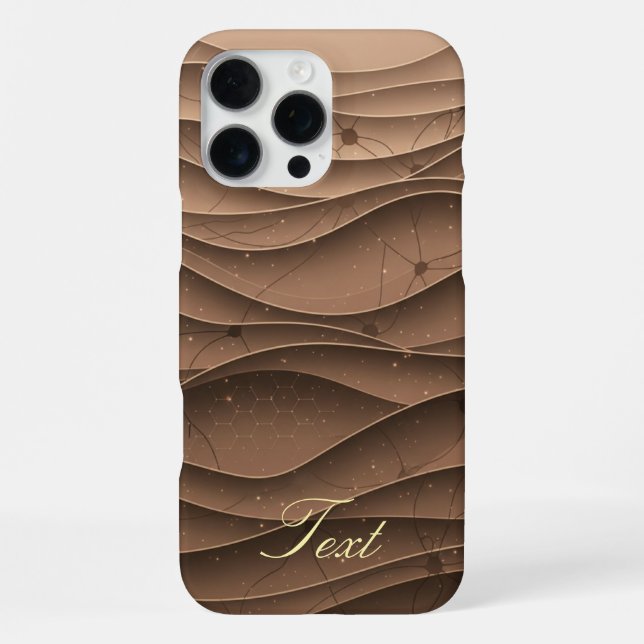 iPhone 16 pro Personalised Desert Titanium Design  iPhone Case (Back)