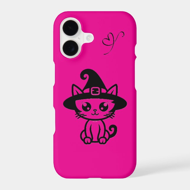 iPhone 17 Case Mate – Purple Cute Halloween Cat (Back)