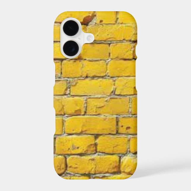 iPhone 17 Case Mate – Yellow Abstract Wall Design (Back)