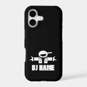 iPhone 17 case with custom music deejay logo