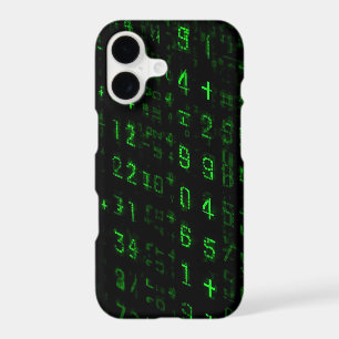 iPhone 17 Case with Green Coding Pattern – Tech &