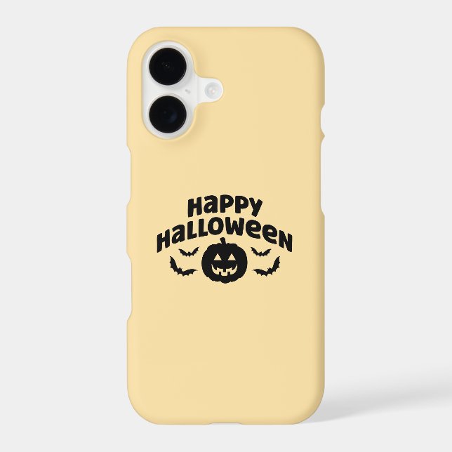 iPhone 17 Cream Case – Cute Halloween Design (Back)