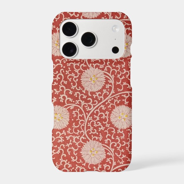 iPHONE 17 PRO CASE VINTAGE FLORAL DESIGN (Back)