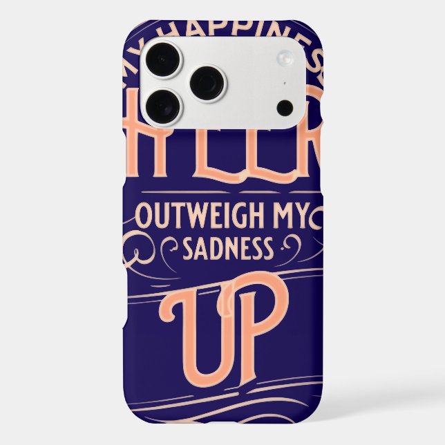 IPHONE 17 PRO MAX SLIM HAPPINESS CHEER UP CASE (Back)