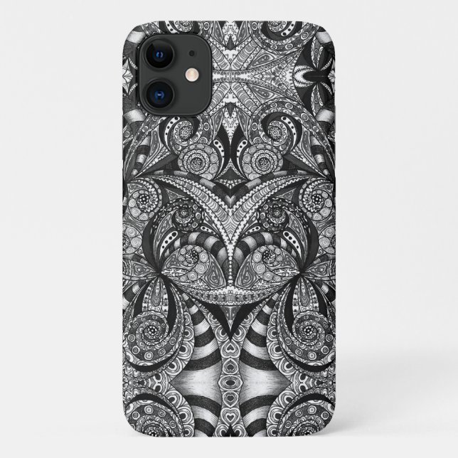 iPhone 4 Case Floral abstract background (Back)