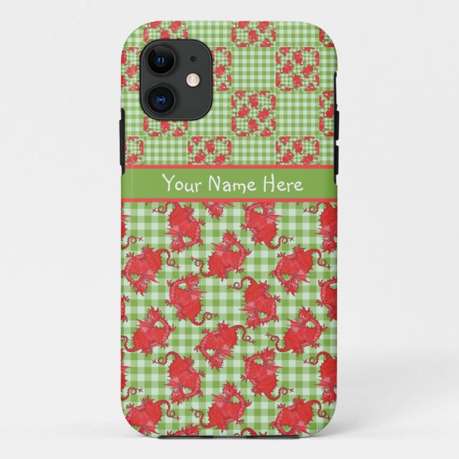 iPhone 5/5s Case-Mate Case: Personalise Red Dragon Case-Mate iPhone Case (Back)