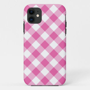 iPhone 5/5s Case: Pink and White Check Gingham 11 Case