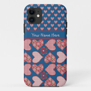 iPhone 5/5s Case to Personalise: Hearts and Roses