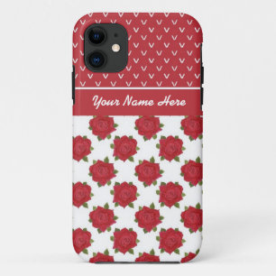 iPhone 5/5s Case to Personalise: Hearts and Roses