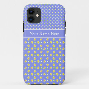 iPhone 5/5s Case to Personalise: Primroses, Polkas