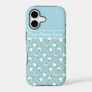 iPhone 5/5s Xtreme Case Blue Fun Sheep Patterns